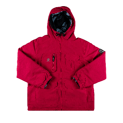 Pre-owned Supreme X Timberland Reversible Ripstop Jacket 'burgundy' In Red