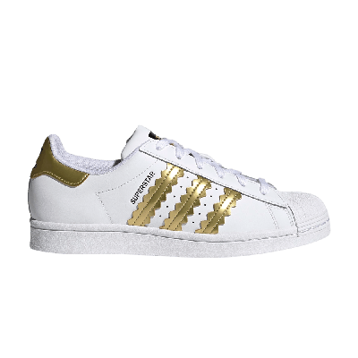 Pre-owned Adidas Originals Wmns Superstar 'white Matte Gold'