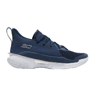 Pre-owned Under Armour Curry 7 Team 'academy' In Blue