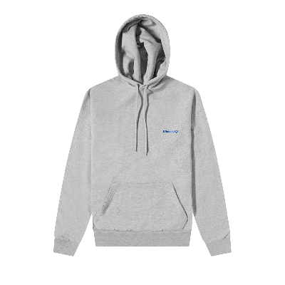 Pre-owned Balenciaga Bb Corporate Hoodie 'heather Grey/royal Blue'