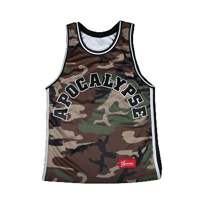 Pre-owned Supreme Apocalypse Basketball Jersey 'woodland Camo' In Multi-color