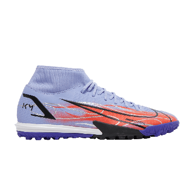 Pre-owned Nike Kylian Mbappé X Mercurial Superfly 8 Academy Tf 'flames' In Purple