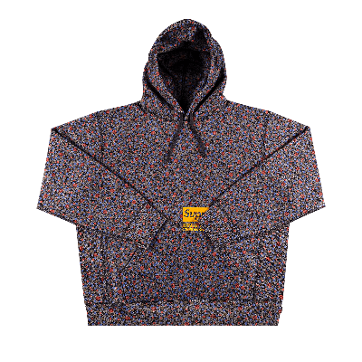 Pre-owned Supreme X Junya Watanabe X Comme Des Garçons Man Hooded Sweatshirt 'black Flowers' In Multi-color
