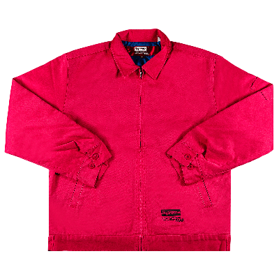 Pre-owned Supreme X Junya Watanabe X Comme Des Garçons Man Printed Work Jacket 'bright Pink'
