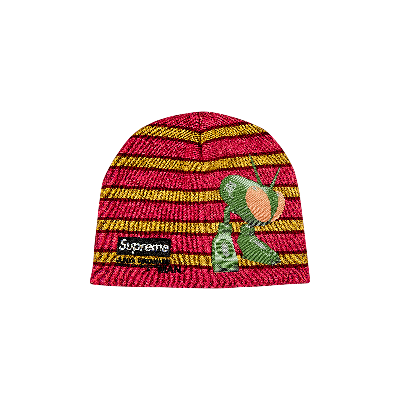 Pre-owned Supreme X Junya Watanabe X Comme Des Garçons Man Beanie 'red Stripe'