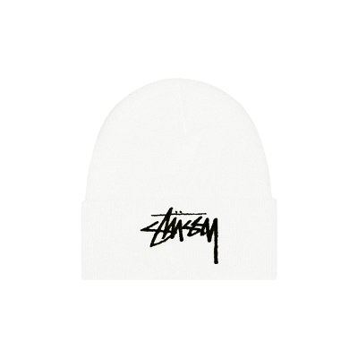 Pre-owned Nike X Stussy Cuff Beanie 'white'