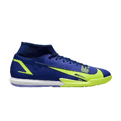 Pre-owned Nike Mercurial Superfly 8 Academy Ic 'lapis Volt' In Blue