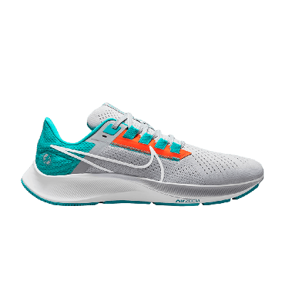 Pre-owned Nike Nfl X Air Zoom Pegasus 38 'miami Dolphins' In Grey