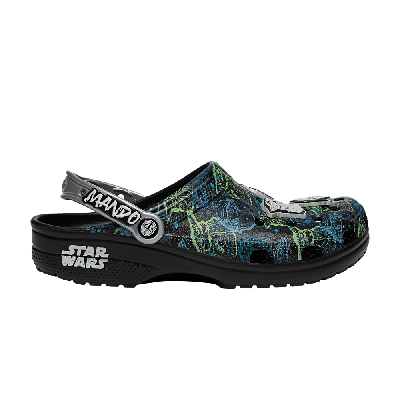 Pre-owned Crocs Star Wars X Clog 'mandalorian' In Black