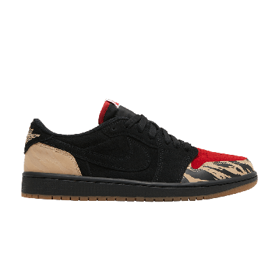 Pre-owned Air Jordan Solefly X  1 Low Retro Og Sp 'everglades' In Black