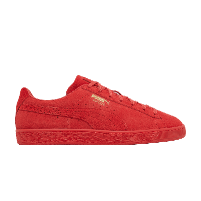 Pre-owned Puma Suede Mono 21 'high Risk Red'