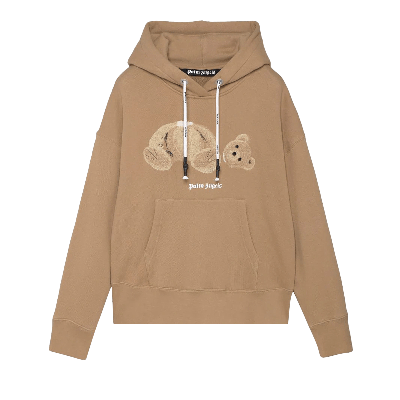 Pre-owned Palm Angels Bear Hoodie 'beige/brown' In Tan