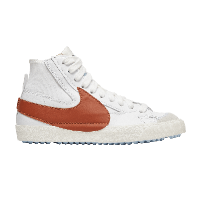 Pre-owned Nike Blazer Mid '77 Jumbo 'dark Russet' In White