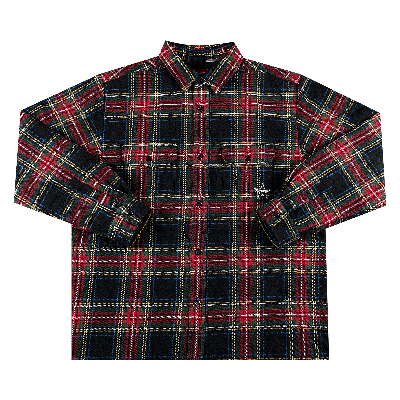 Pre-owned Supreme Quilted Plaid Flannel Shirt 'black'