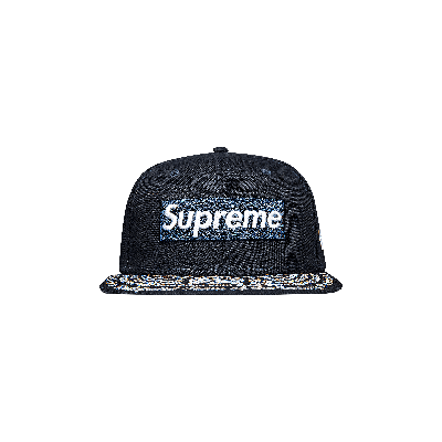 Pre-owned Supreme Undisputed Box Logo New Era 'navy' In Blue