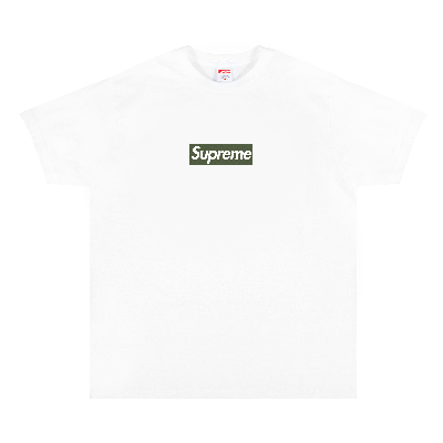 Pre-owned Supreme Berlin Box Logo Tee 'white'