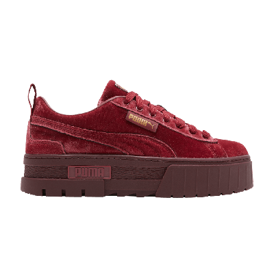 Pre-owned Puma Wmns Mayze 'velvet - Tibetan Red'