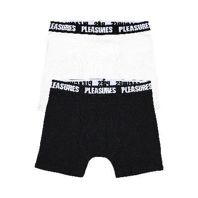 Pre-owned Pleasures Boxer Brief (2 Pack) 'black/white'