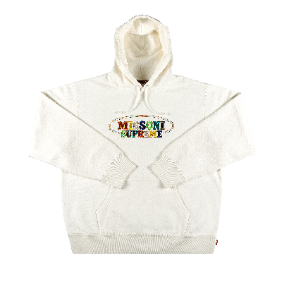 Pre-owned Supreme X Missoni Hooded Sweatshirt 'white'