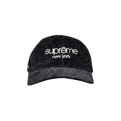 Pre-owned Supreme Gore-tex Corduroy Classic Logo 6-panel 'black'
