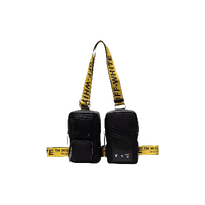 Pre-owned Off-white Industrial Nylon Ut Body Bag 'black'