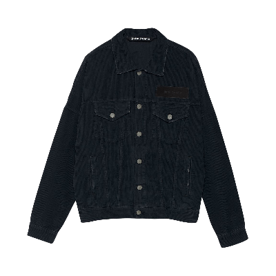 Palm Angels Corduroy Logo Denim Jacket 'black'