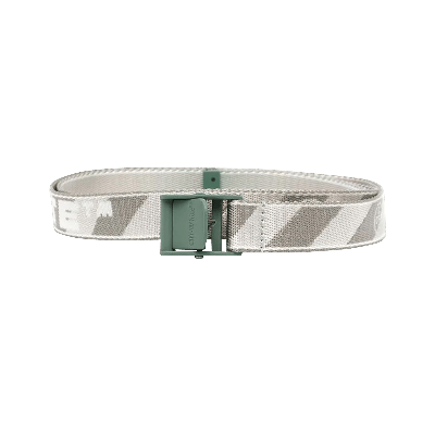 Pre-owned Off-white New Industrial Belt 'light Grey/dark Grey'