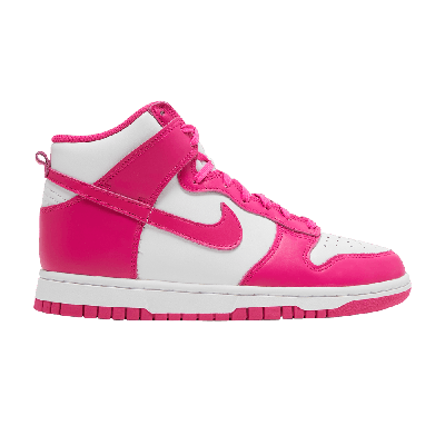 Pre-owned Nike Wmns Dunk High 'pink Prime' In White