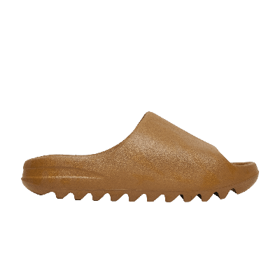 Pre-owned Adidas Originals Yeezy Slides 'ochre' In Brown