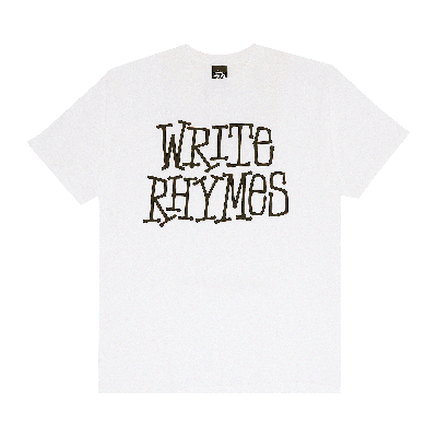 Pre-owned Stussy Write Rhymes 'white'