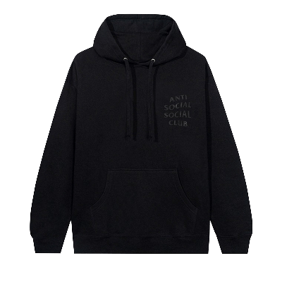 Pre-owned Anti Social Social Club Hello Rose Hoodie 'black'