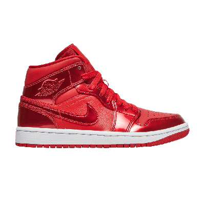 Pre-owned Air Jordan Wmns  1 Mid Se 'university Red Pomegranate'