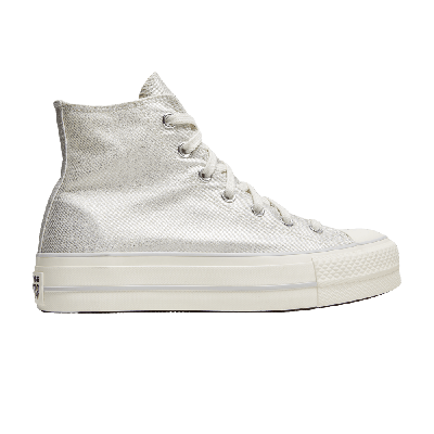 Pre-owned Converse Wmns Chuck Taylor All Star Platform High 'digital Powder - Egret' In Cream