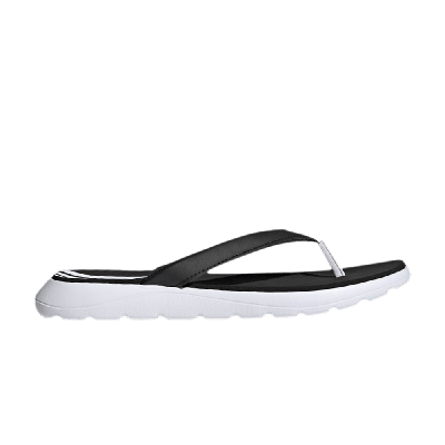 Pre-owned Adidas Originals Wmns Comfort Flip Flop 'white Black'