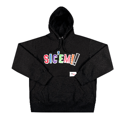 Pre-owned Supreme X Wtaps Sic'em! Hooded Sweatshirt 'black'