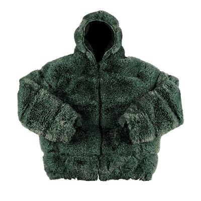 Pre-owned Supreme X Wtaps Faux Fur Hooded Jacket 'green'