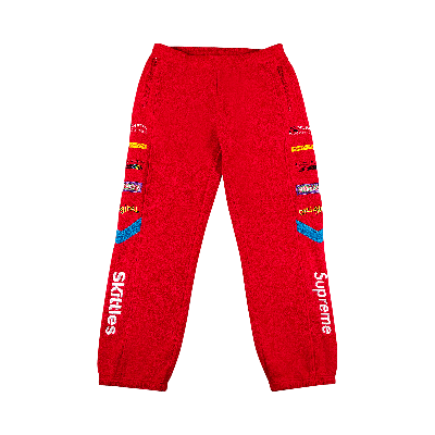 Pre-owned Supreme X Skittles X Polartec Pant 'red'