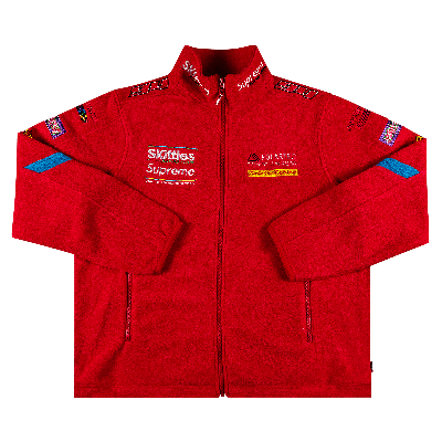 Pre-owned Supreme X Skittles X Polartec Jacket 'red'