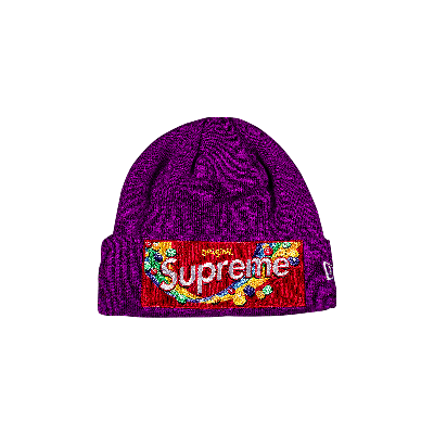 Pre-owned Supreme X Skittles X New Era Beanie 'purple'