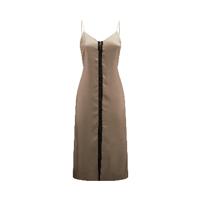 Pre-owned Mcq By Alexander Mcqueen Hook Slip Dress 'dark Flint' In Brown