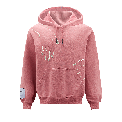 Mcq By Alexander Mcqueen Logo-appliquéd Embroidered Cotton-jersey Hoodie In Pink