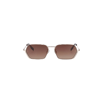 Pre-owned Mcq By Alexander Mcqueen Mq0351s Sunglasses 'gold/brown'
