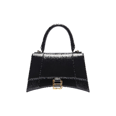 Pre-owned Balenciaga Hourglass Small Top Handle Bag 'black'