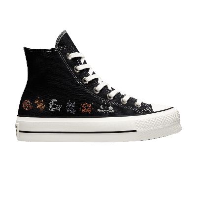 Pre-owned Converse Wmns Chuck Taylor All Star Platform High 'mystic World - Zodiac Sign' In Black