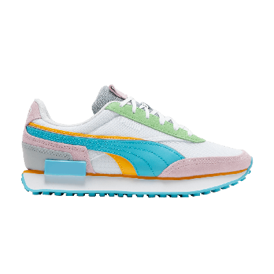 Pre-owned Puma Wmns Future Rider 'double - White Pink Lady'