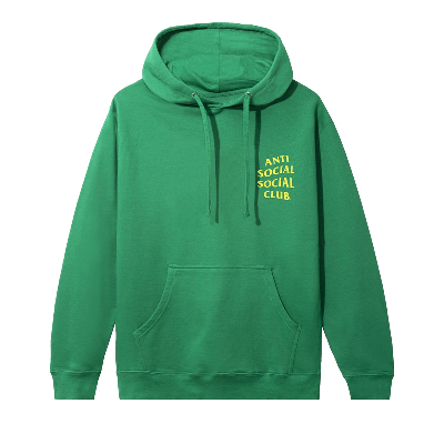 Pre-owned Anti Social Social Club Mind Games 21 Hoodie 'green'