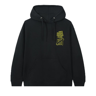 Pre-owned Anti Social Social Club X Undefeated Hoodie 'black'