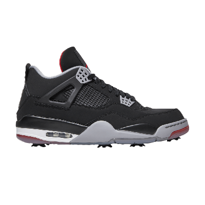 Pre-owned Air Jordan 4 Golf 'bred' In Black
