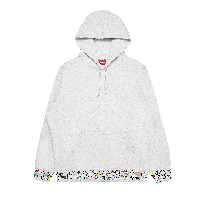 Pre-owned Supreme Aoi Icons Hooded Sweatshirt 'ash Grey'