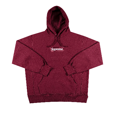 Pre-owned Supreme Box Logo Hooded Sweatshirt 'plum' In Purple
